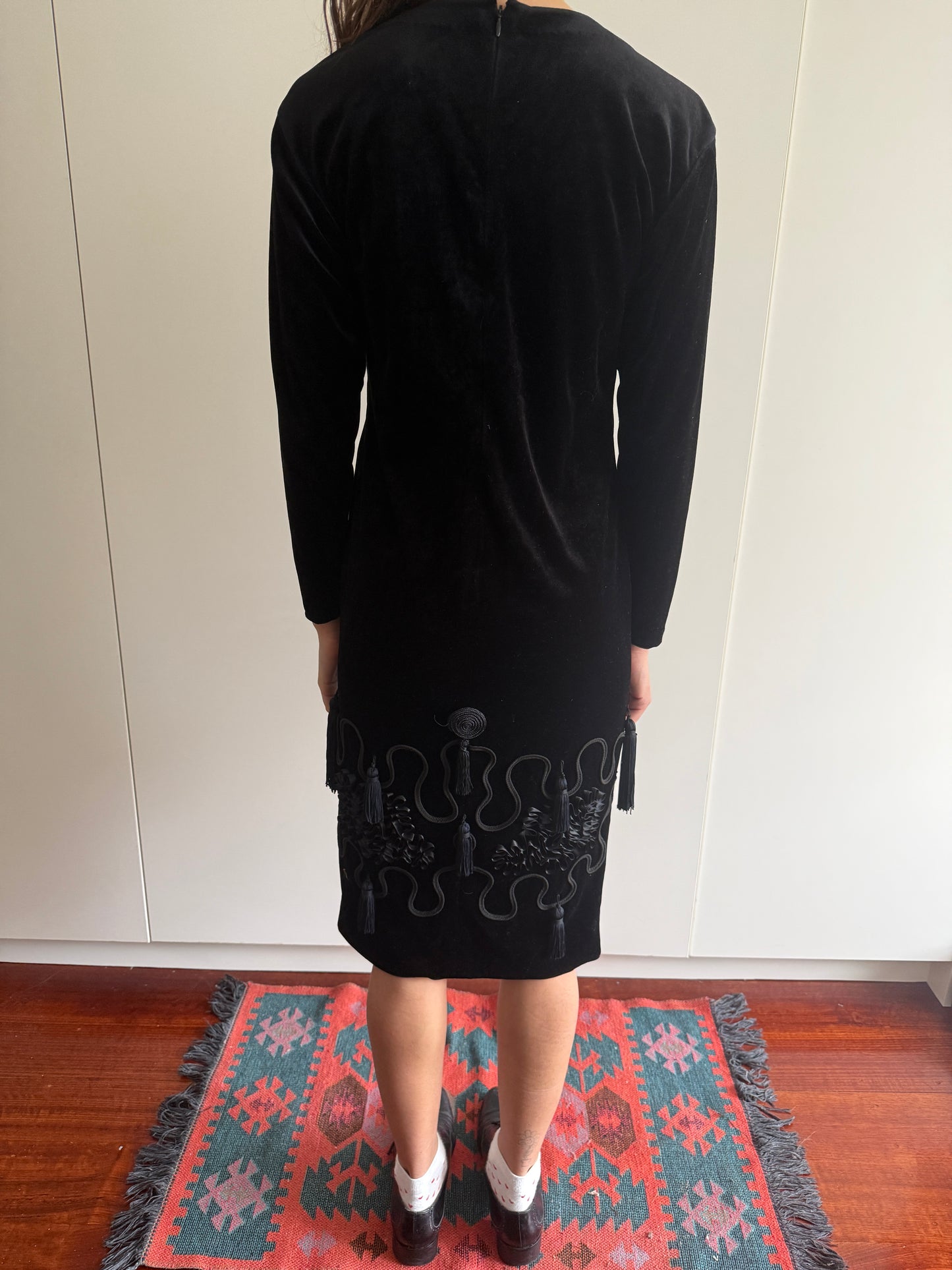 90s ANGELO TARLAZZI TASSEL DRESS