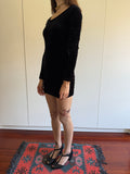 90s KATHARINE HAMNETT VELVET MINI DRESS