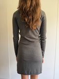 ZADIG & VOLTAIRE WOOL CASHMERE DRESS W EYELET DETAILS