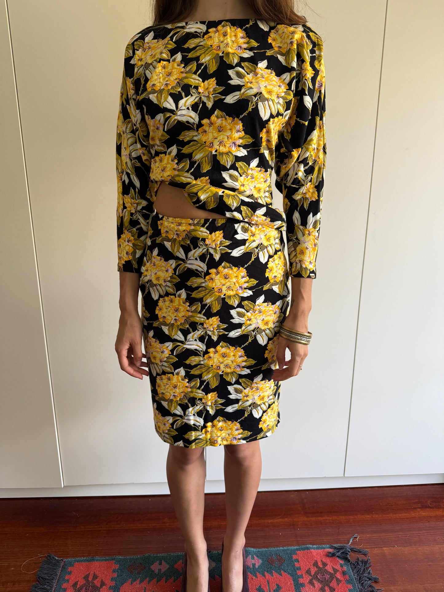 90s NORMA KAMALI BATWING TWO PIECE