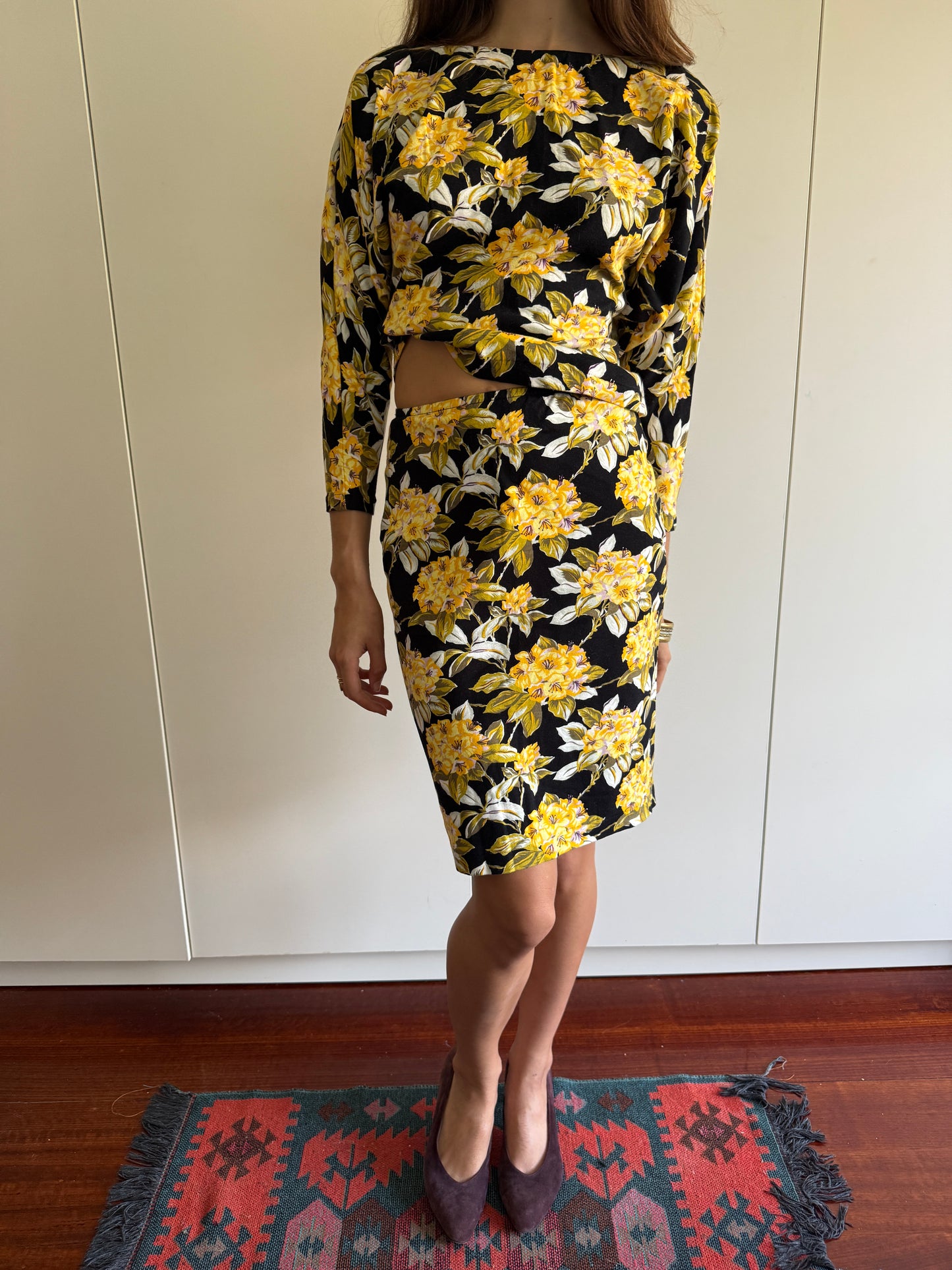 90s NORMA KAMALI BATWING TWO PIECE