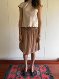 RENATO NUCCI BROWN SILK SKIRT