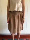 RENATO NUCCI BROWN SILK SKIRT