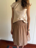 RENATO NUCCI BROWN SILK SKIRT