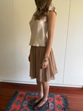 RENATO NUCCI BROWN SILK SKIRT