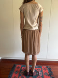 RENATO NUCCI BROWN SILK SKIRT