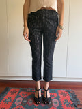 SONIA RYKIEL COLLECTION LACE CIGARETTE PANTS