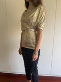ITALIAN BRAND GOLD ASYMMETRIC TOP