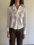 ITALIAN VINTAGE LACE RUFFLE SHIRT