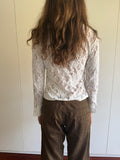 ITALIAN VINTAGE LACE RUFFLE SHIRT