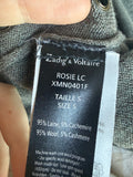 ZADIG & VOLTAIRE WOOL CASHMERE DRESS W EYELET DETAILS