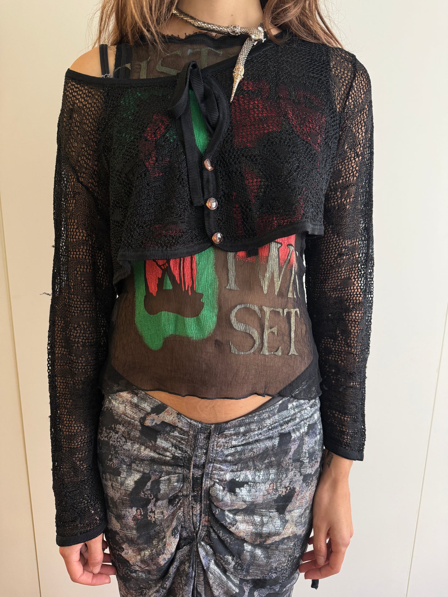 80s NICOLE MATSUDA CROPPED BOLERO