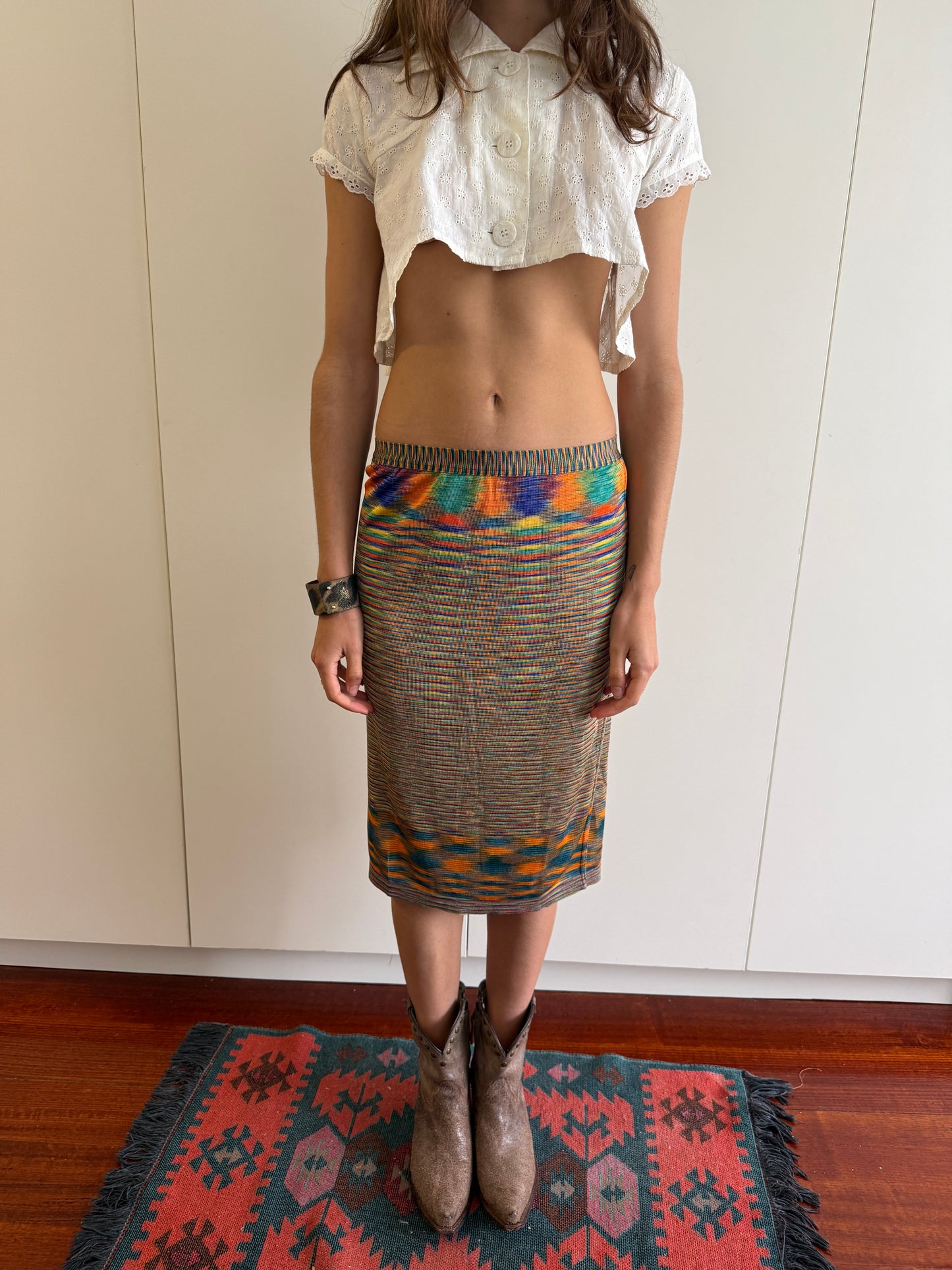 MISSONI MIDI SKIRT IN RAINBOW