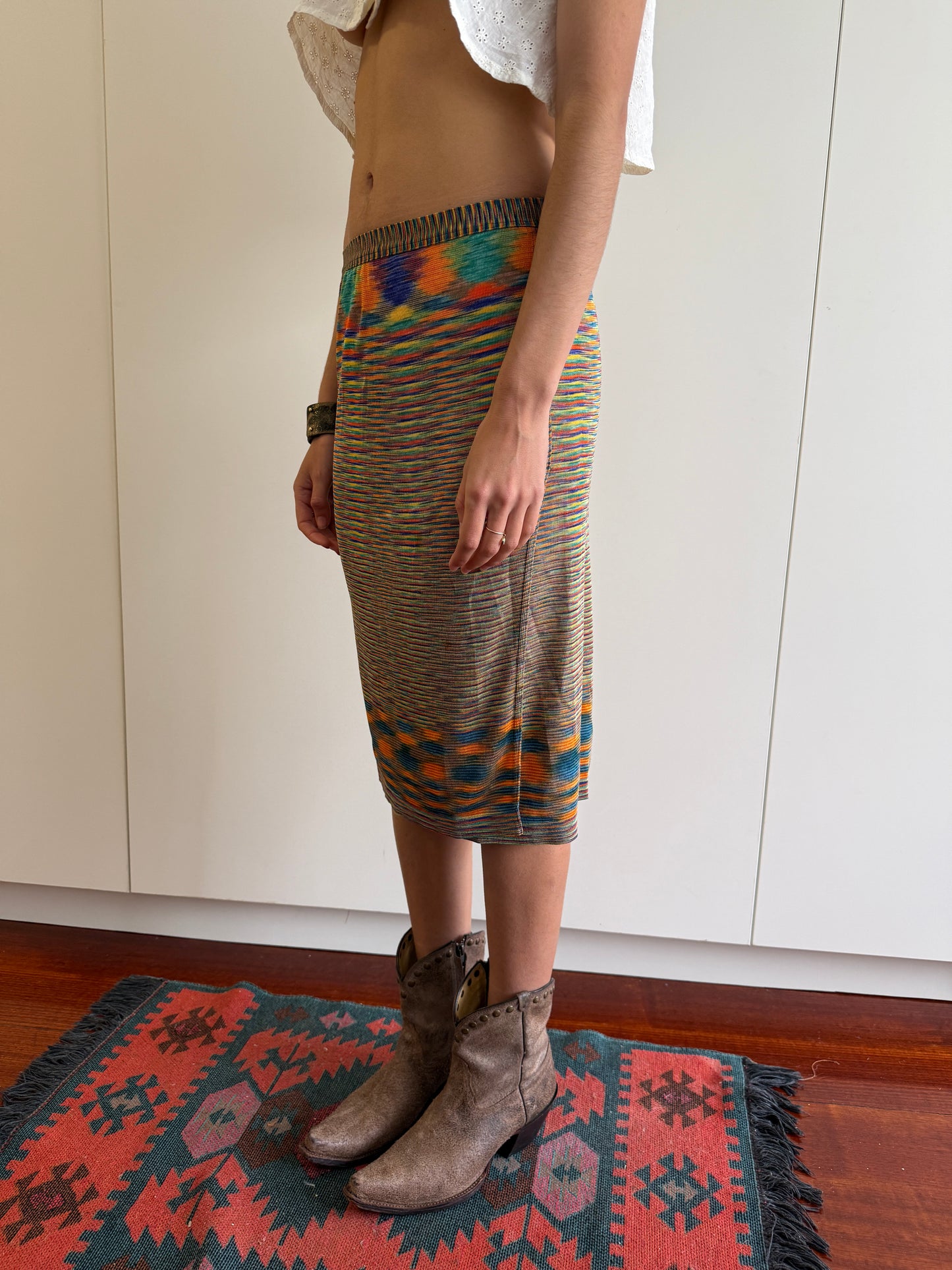 MISSONI MIDI SKIRT IN RAINBOW