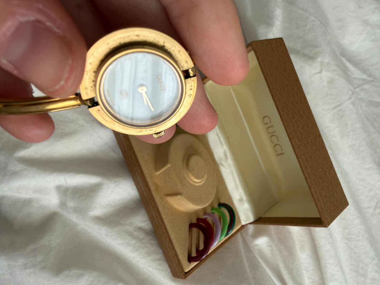 GUCCI COLOUR CHANGING BEZEL WATCH