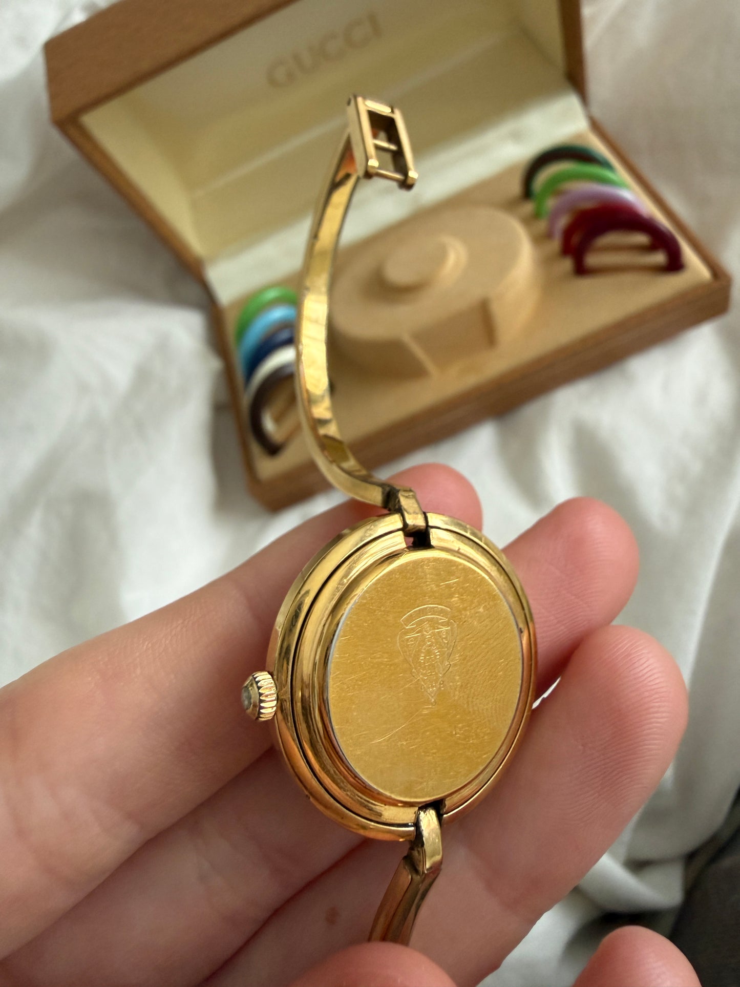 GUCCI COLOUR CHANGING BEZEL WATCH