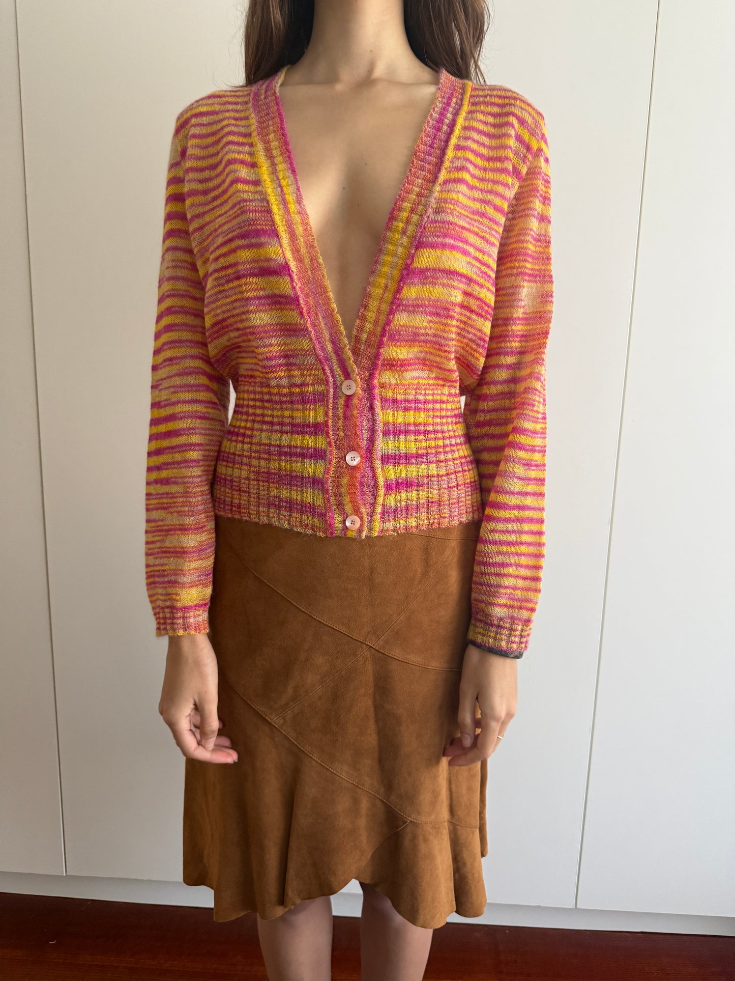 MISSONI PINK & YELLOW CARDIGAN