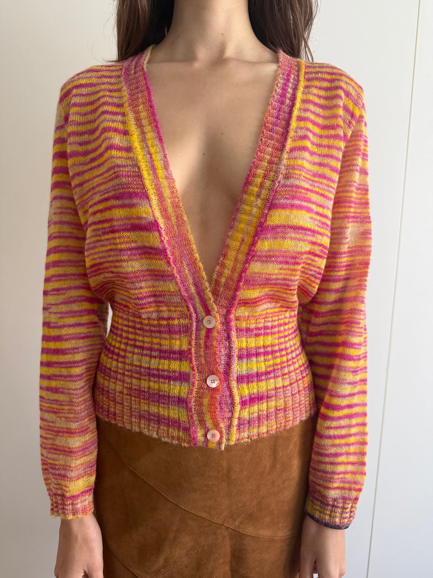 MISSONI PINK & YELLOW CARDIGAN