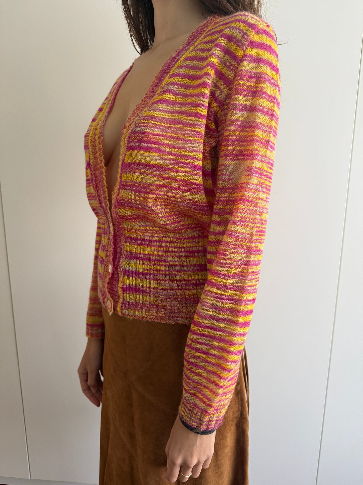 MISSONI PINK & YELLOW CARDIGAN