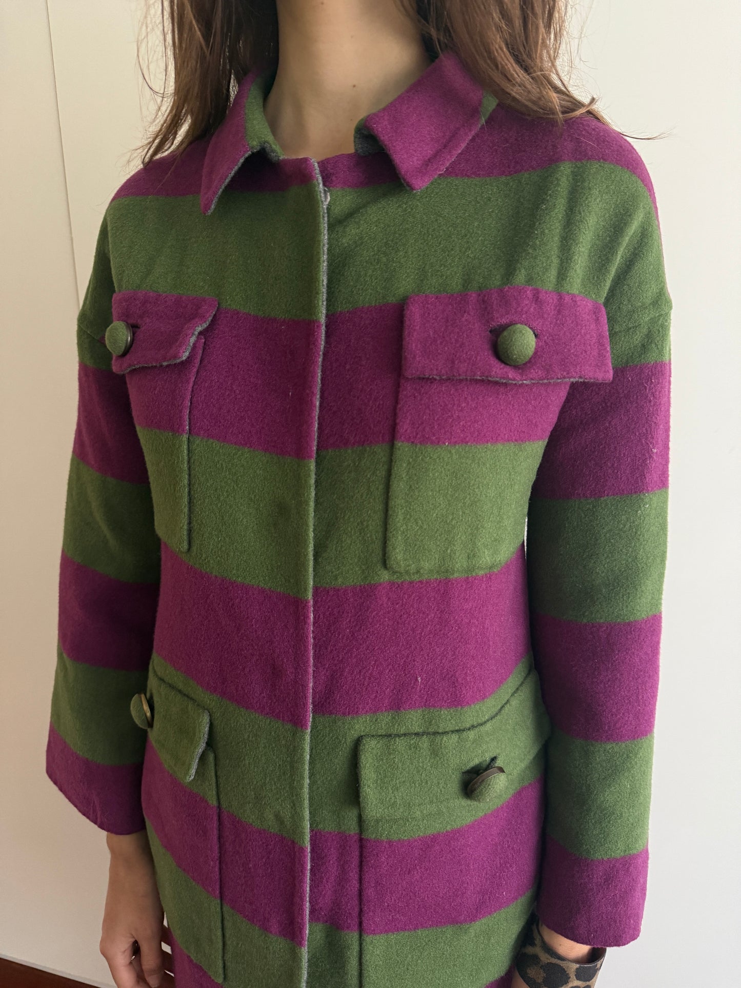 MAURIZIO PECORARO REVERSIBLE CASHMERE WOOL COAT