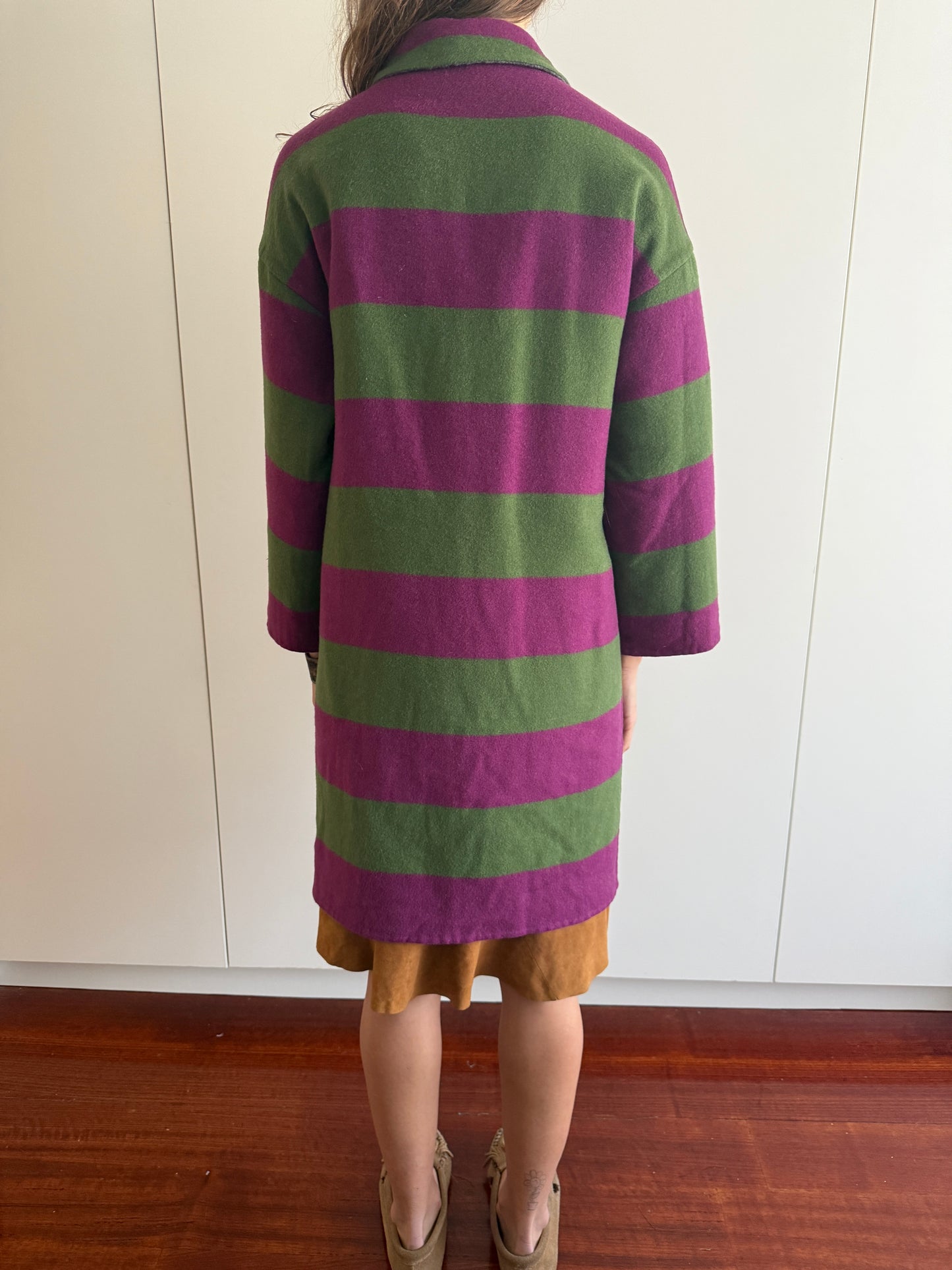 MAURIZIO PECORARO REVERSIBLE CASHMERE WOOL COAT