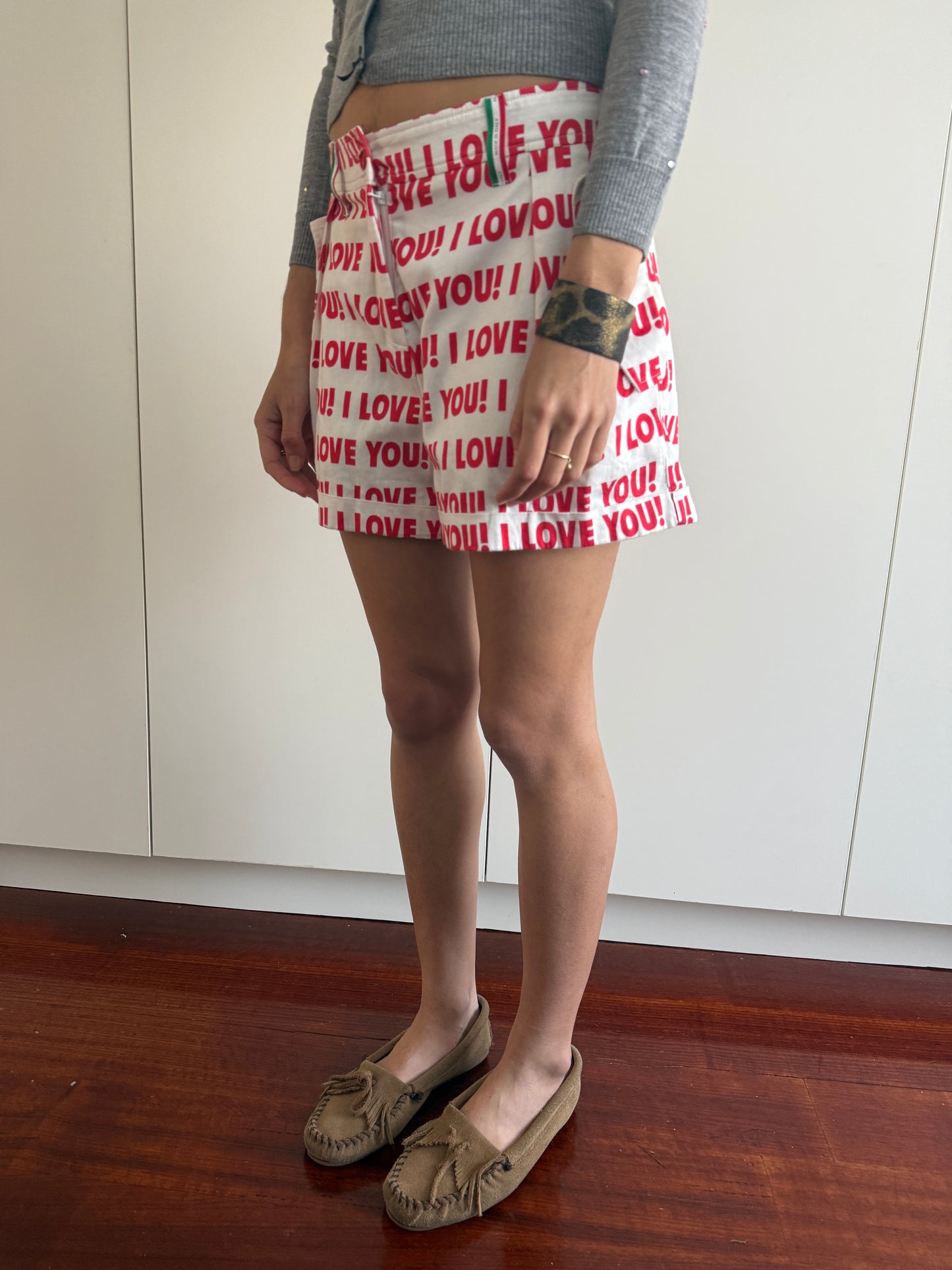 BLUGIRL BLUMARINE SS10 I LOVE YOU SHORTS