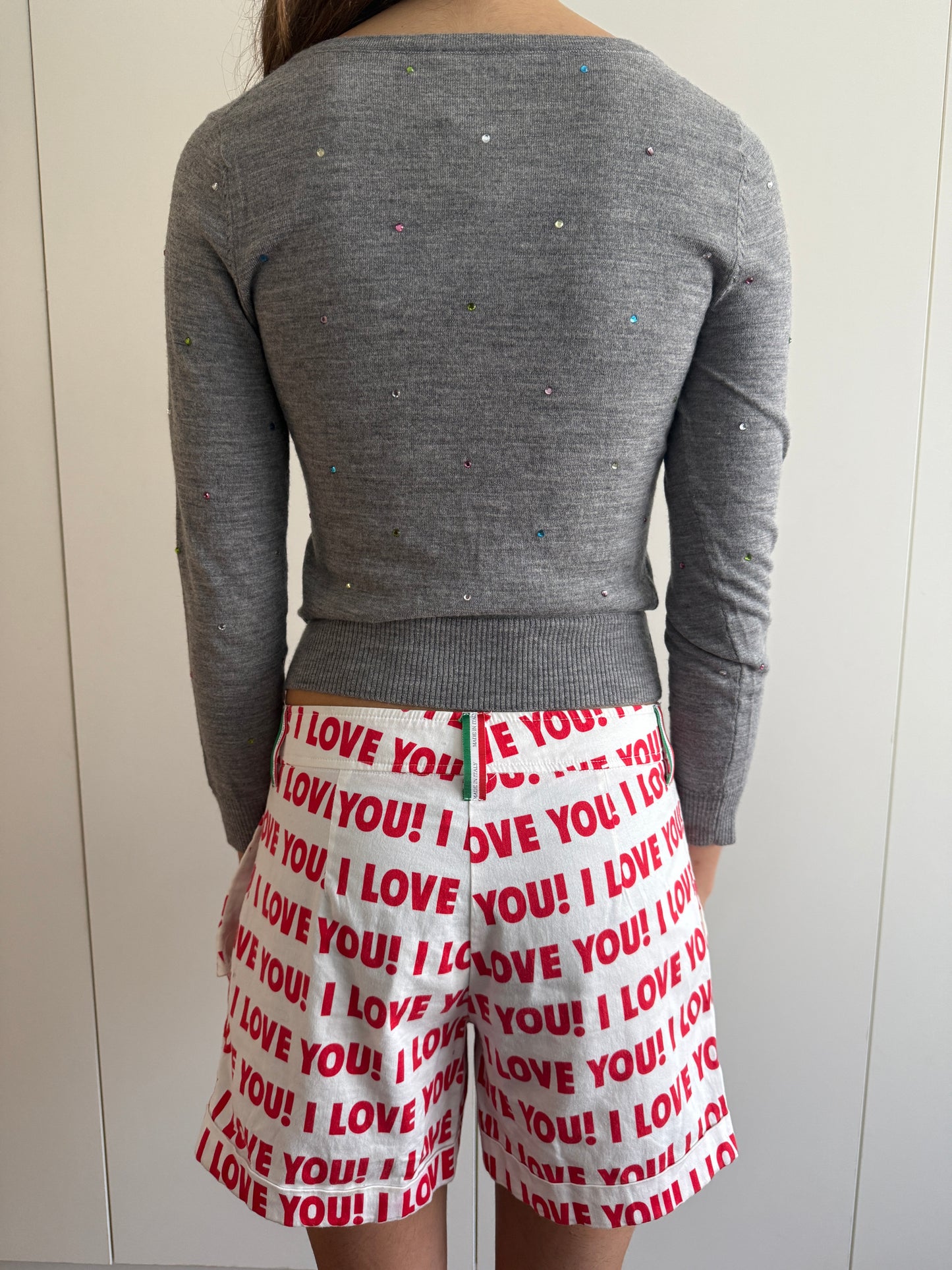 BLUGIRL BLUMARINE SS10 I LOVE YOU SHORTS