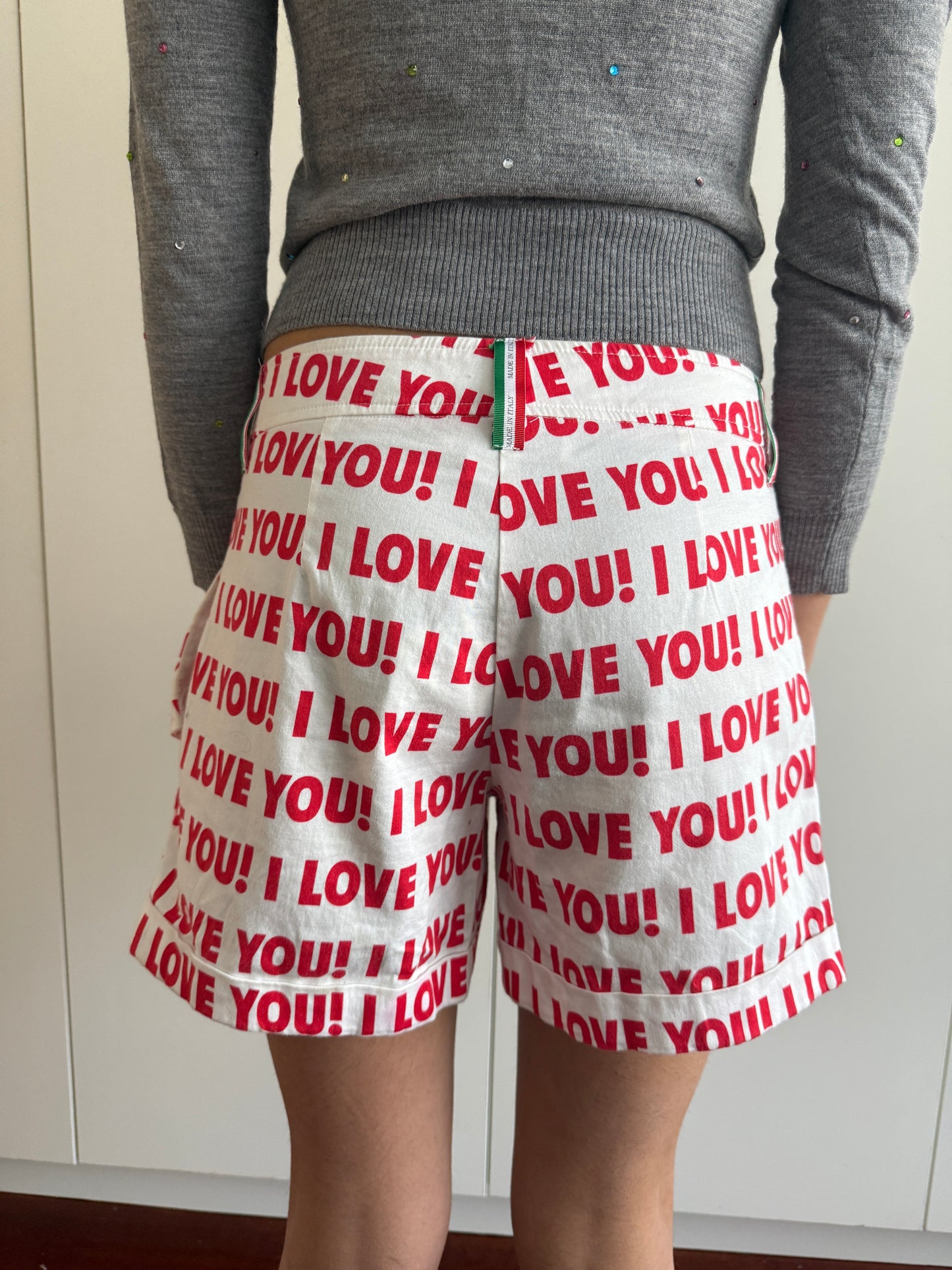 BLUGIRL BLUMARINE SS10 I LOVE YOU SHORTS