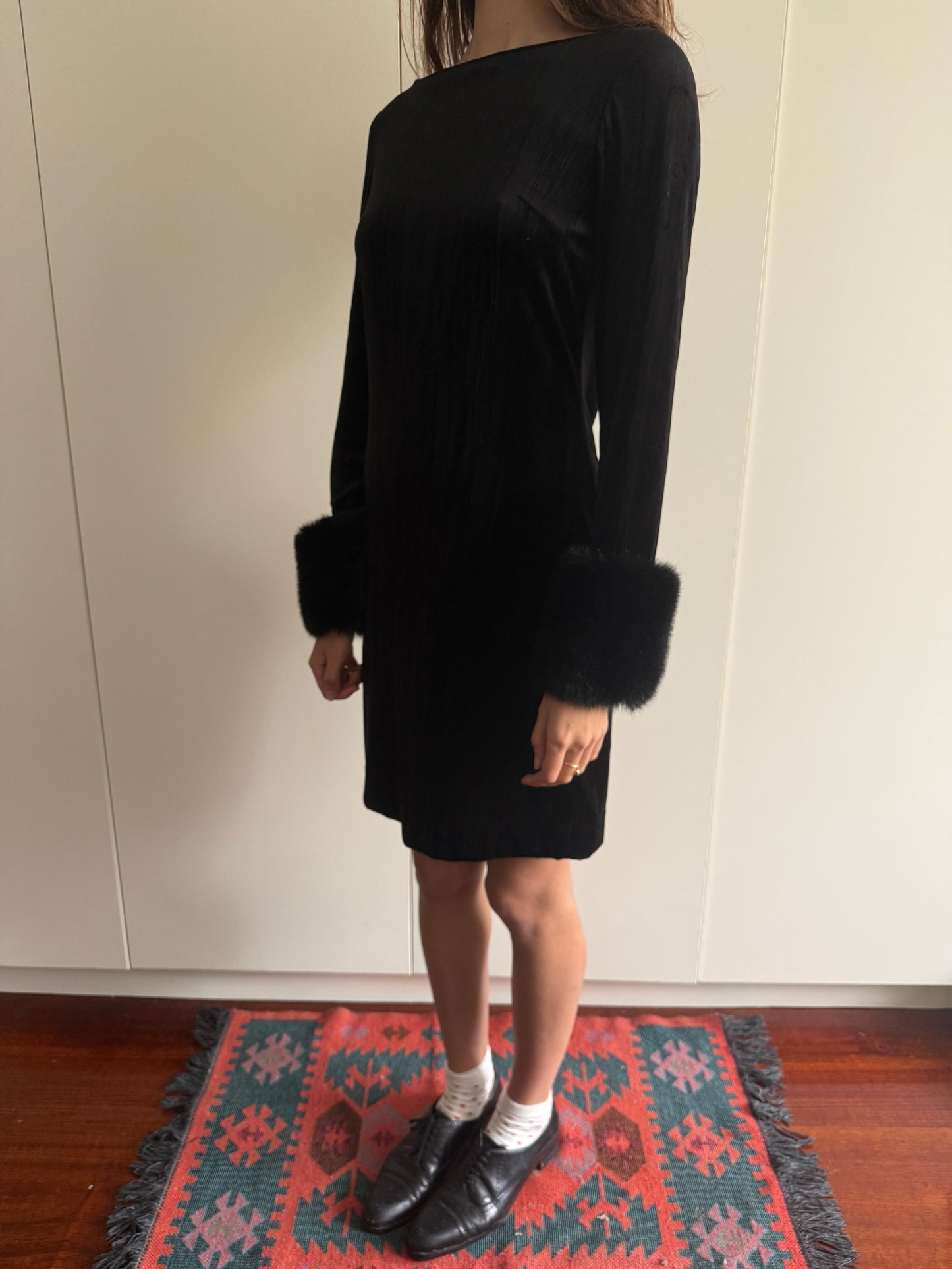 80s DOROTHEE BIS VELVET DRESS