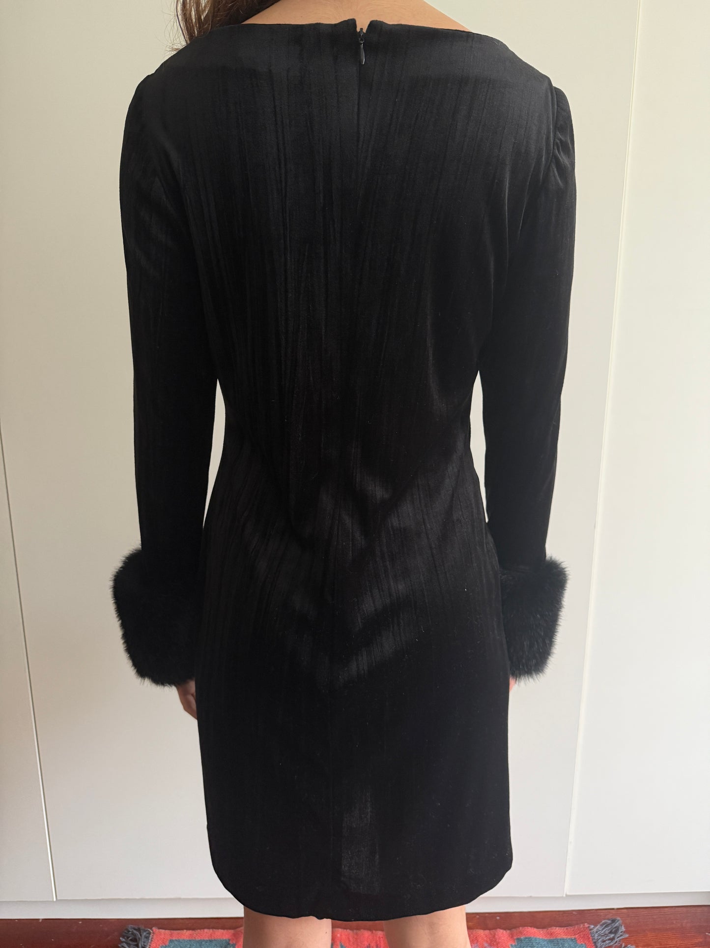 80s DOROTHEE BIS VELVET DRESS