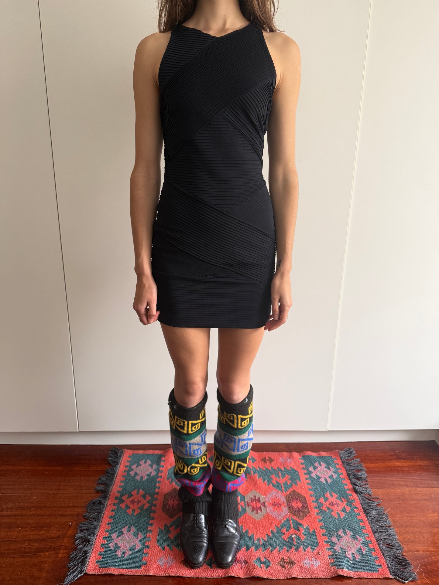 80s JIKI MONTE-CARLO BANDAGE DRESS