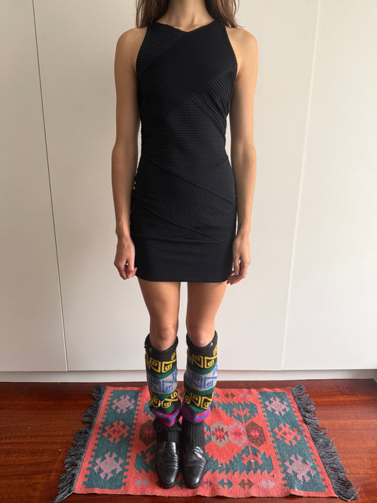 80s JIKI MONTE-CARLO BANDAGE DRESS