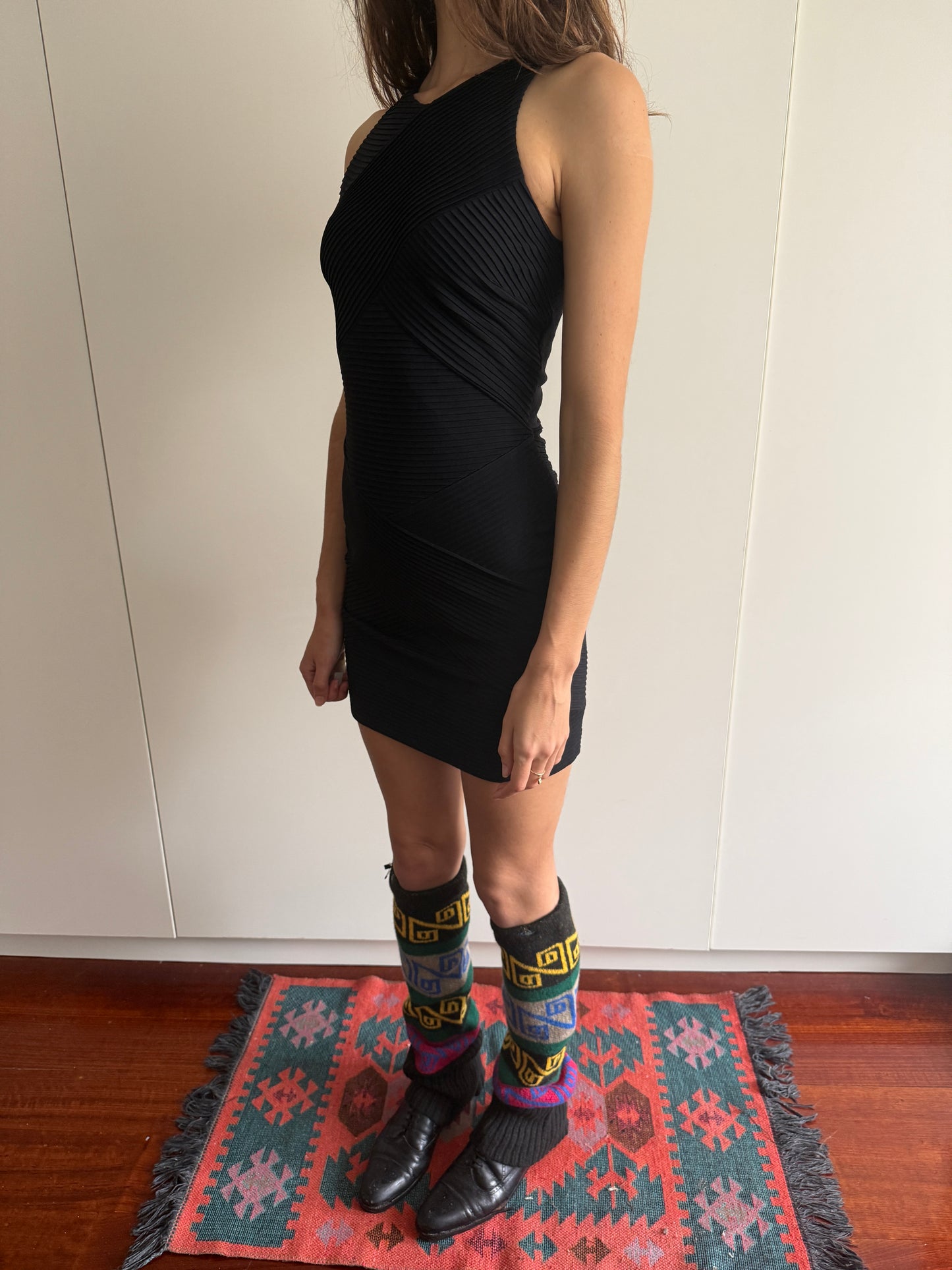 80s JIKI MONTE-CARLO BANDAGE DRESS