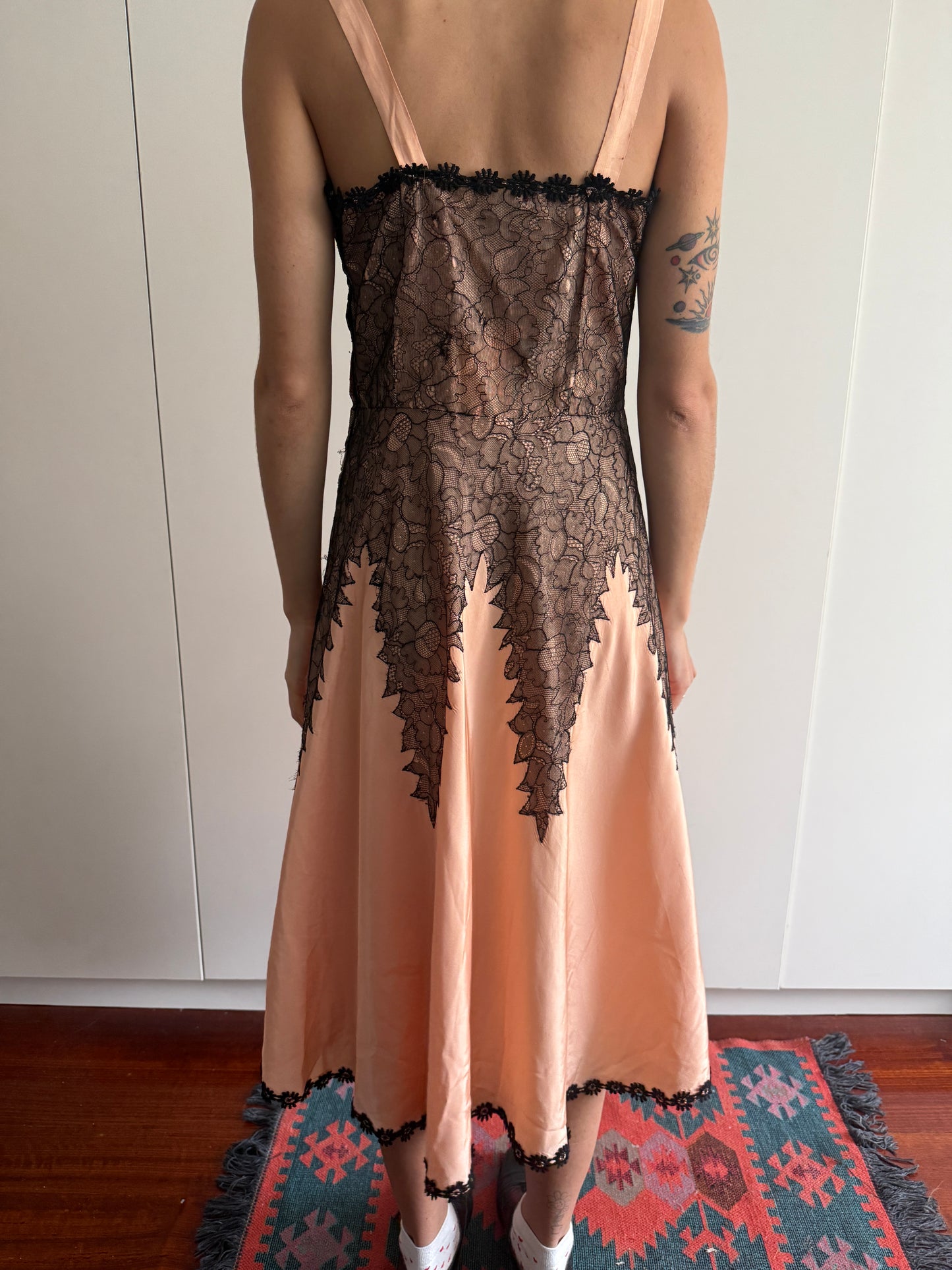 LATE 40s LACE SLIP DRESS