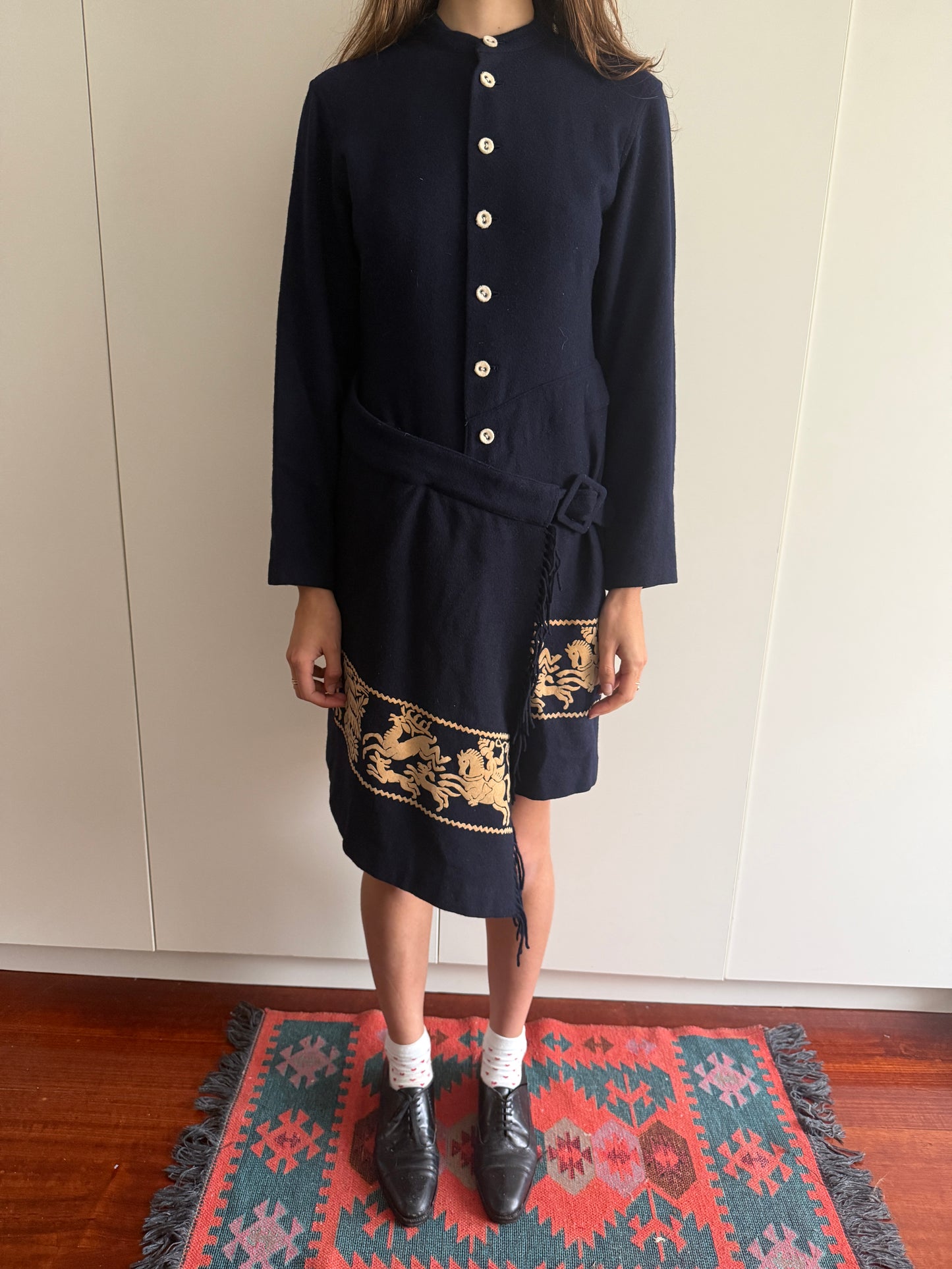 90s NICOLE CLUB WOOL COAT/DRESS