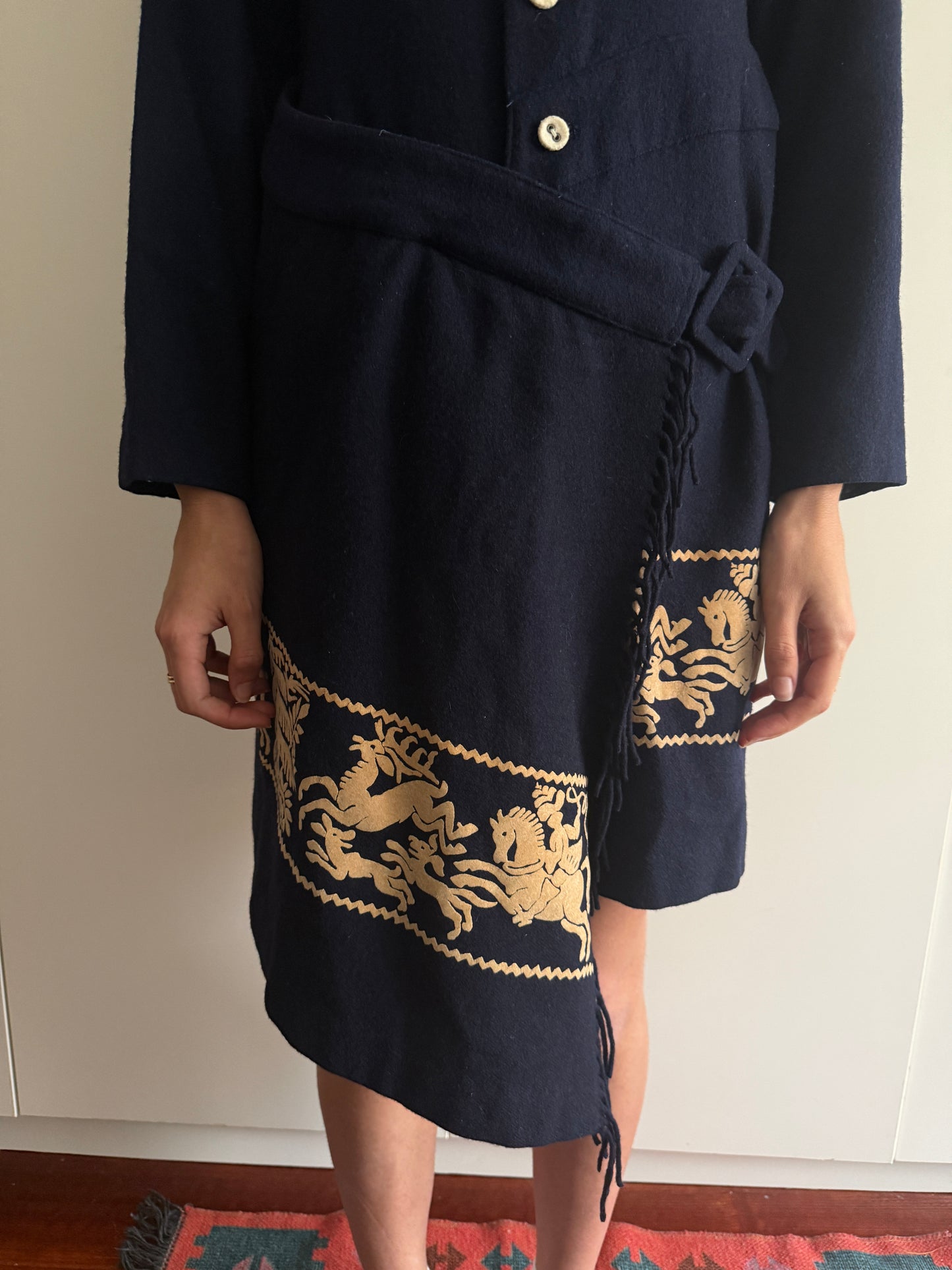 90s NICOLE CLUB WOOL COAT/DRESS