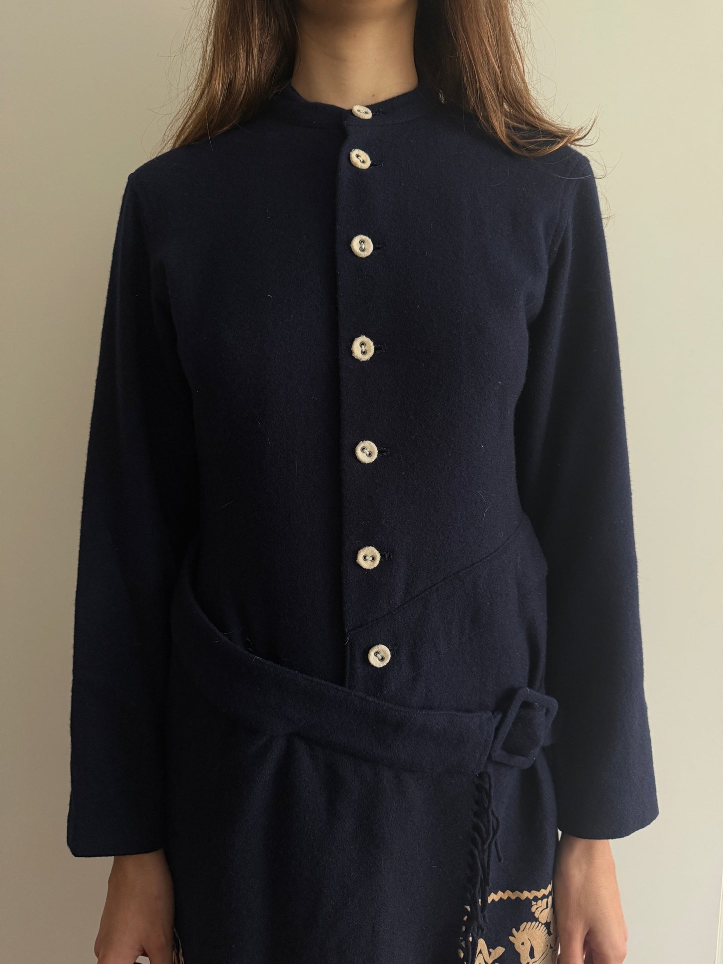 90s NICOLE CLUB WOOL COAT/DRESS