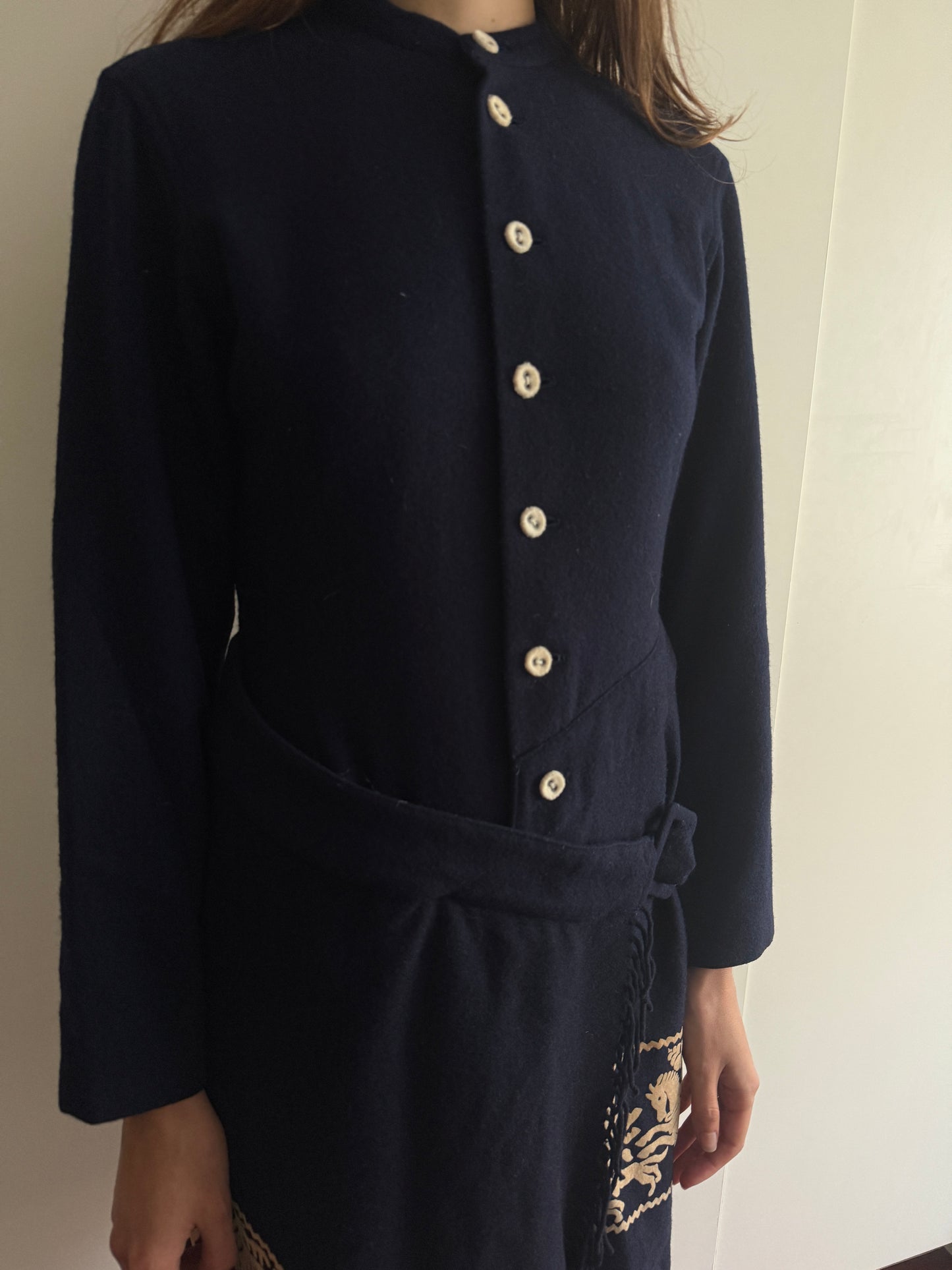 90s NICOLE CLUB WOOL COAT/DRESS