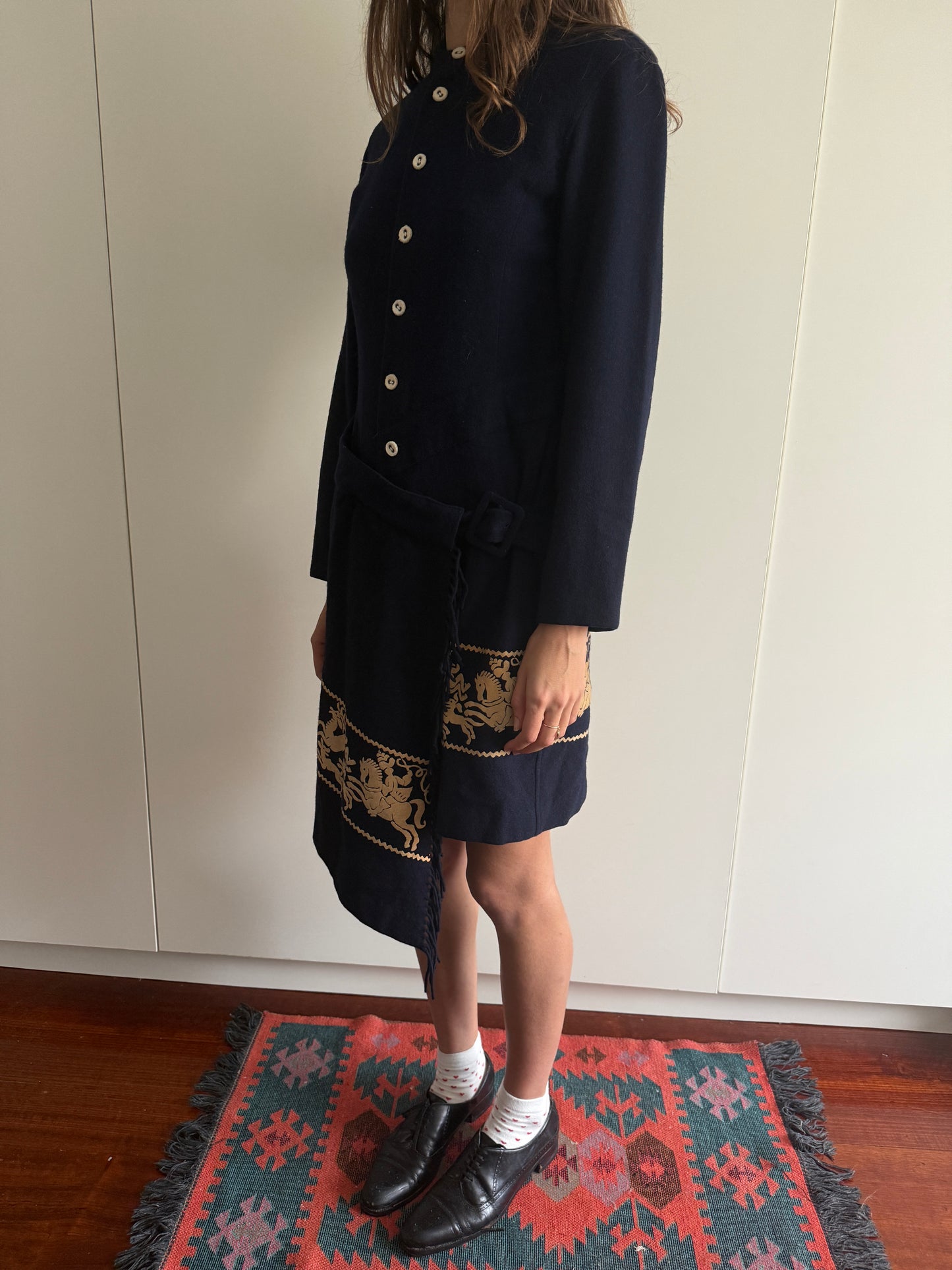 90s NICOLE CLUB WOOL COAT/DRESS