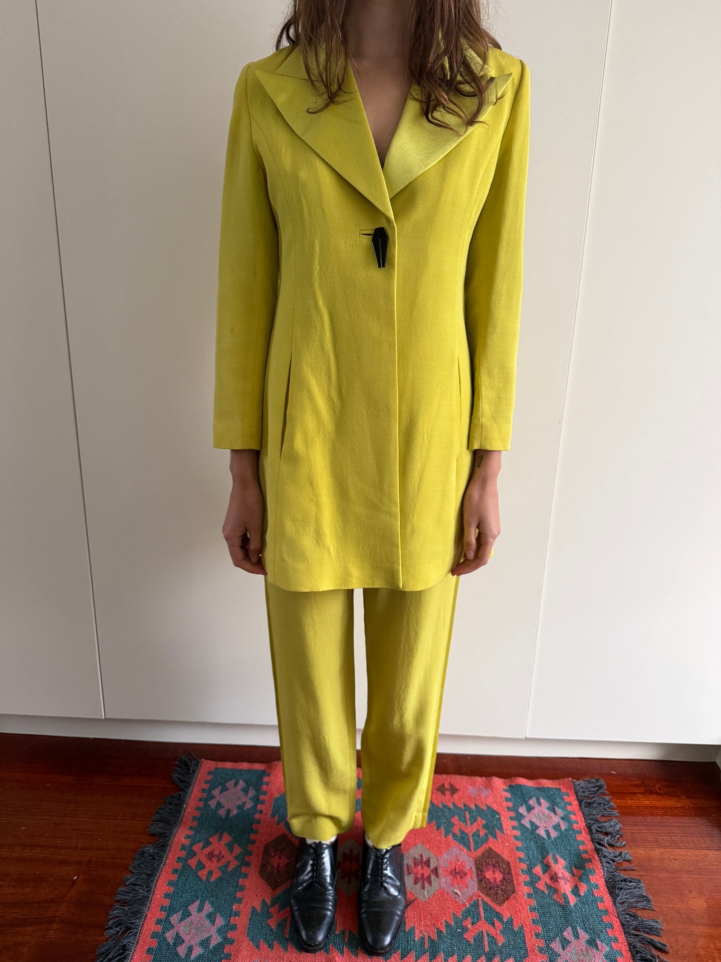 VINTAGE OLIVIER GUILLEMIN AVANT GARDE LIME SUIT
