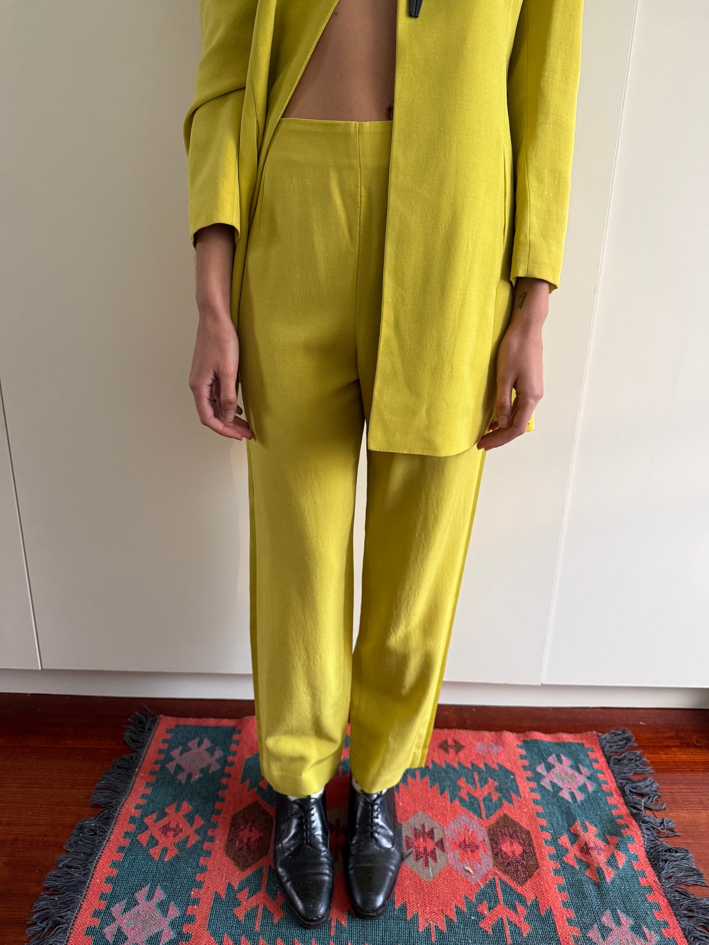 VINTAGE OLIVIER GUILLEMIN AVANT GARDE LIME SUIT