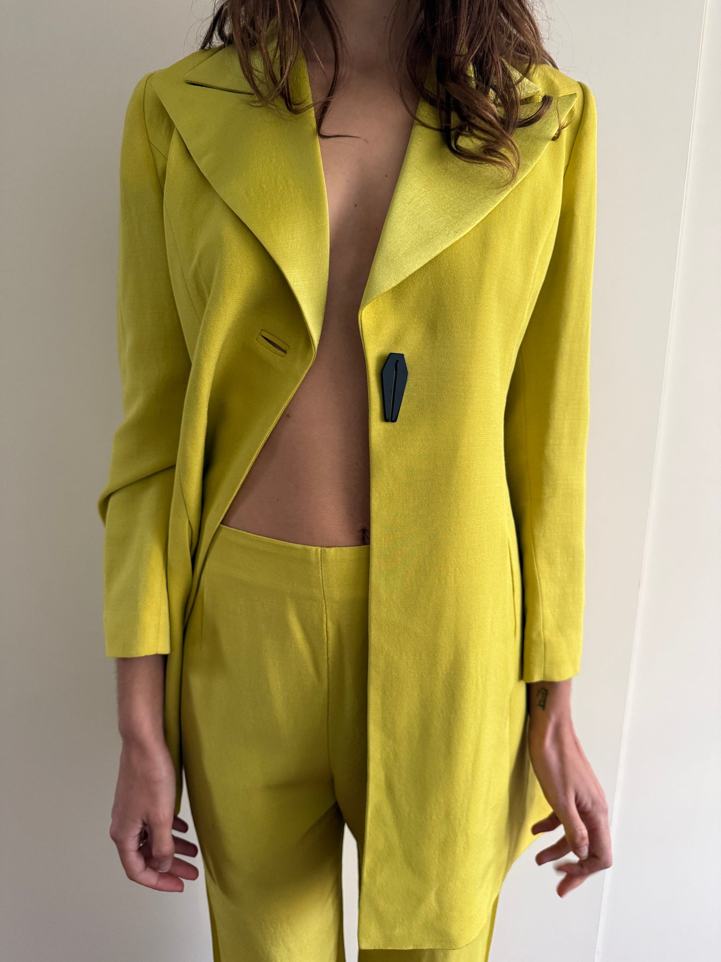 VINTAGE OLIVIER GUILLEMIN AVANT GARDE LIME SUIT