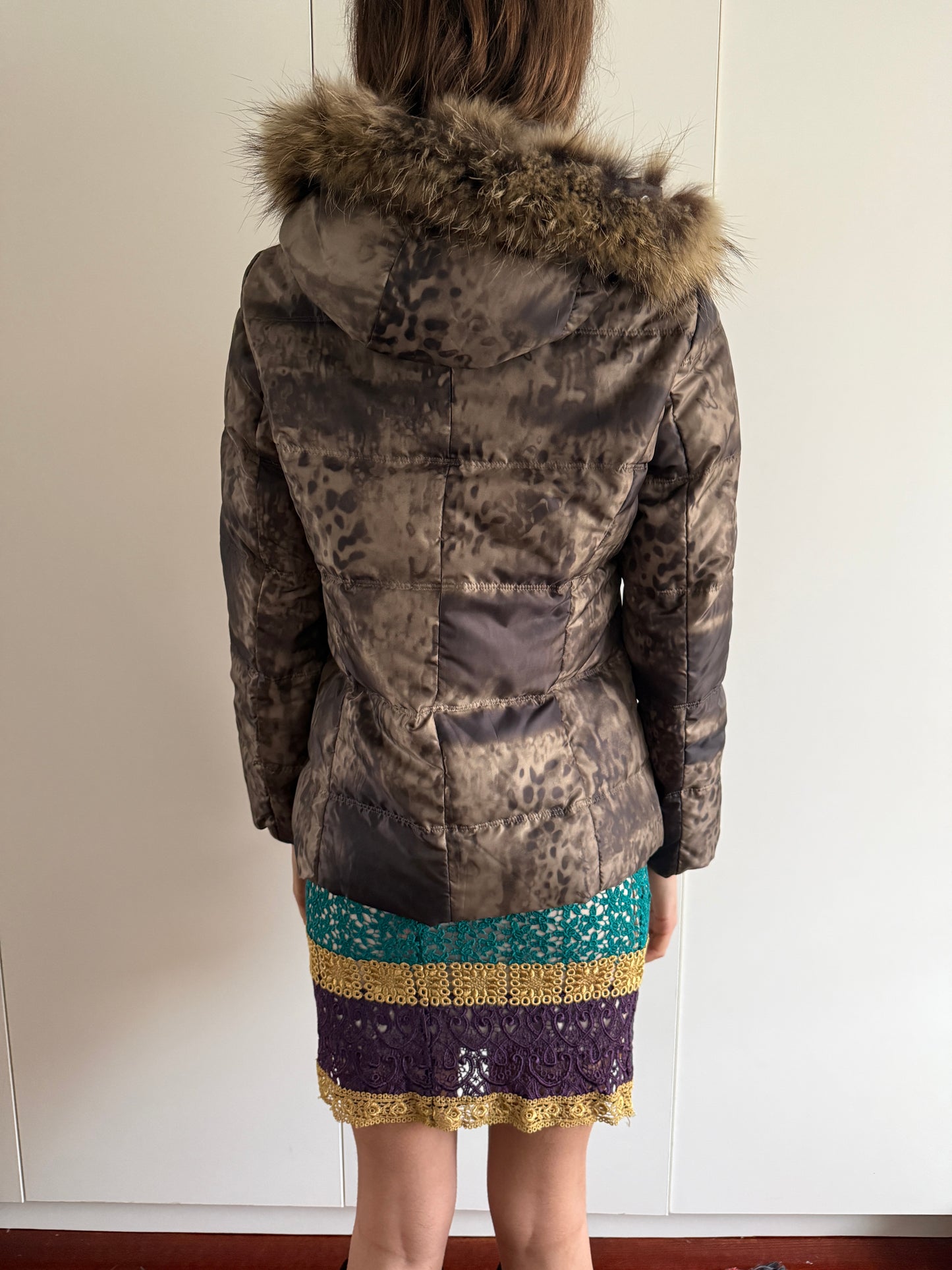 EXEX BY KRIZIA FUR COLLAR JACKET