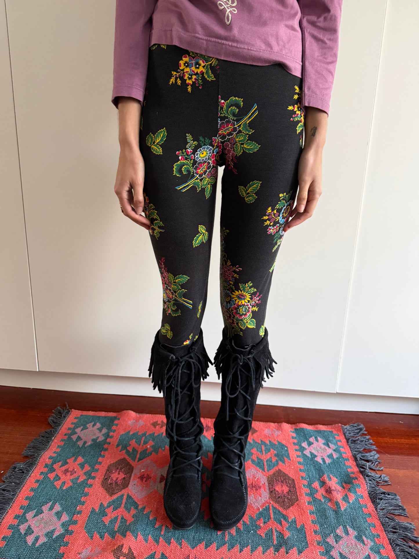KENZO VINTAGE FLORAL LEGGINGS