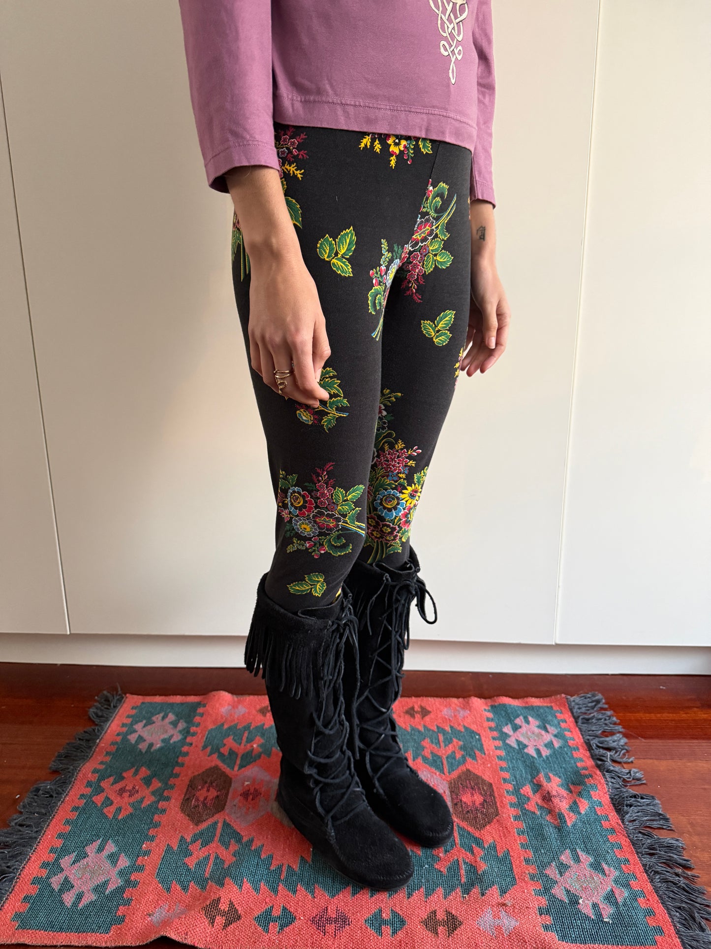 KENZO VINTAGE FLORAL LEGGINGS