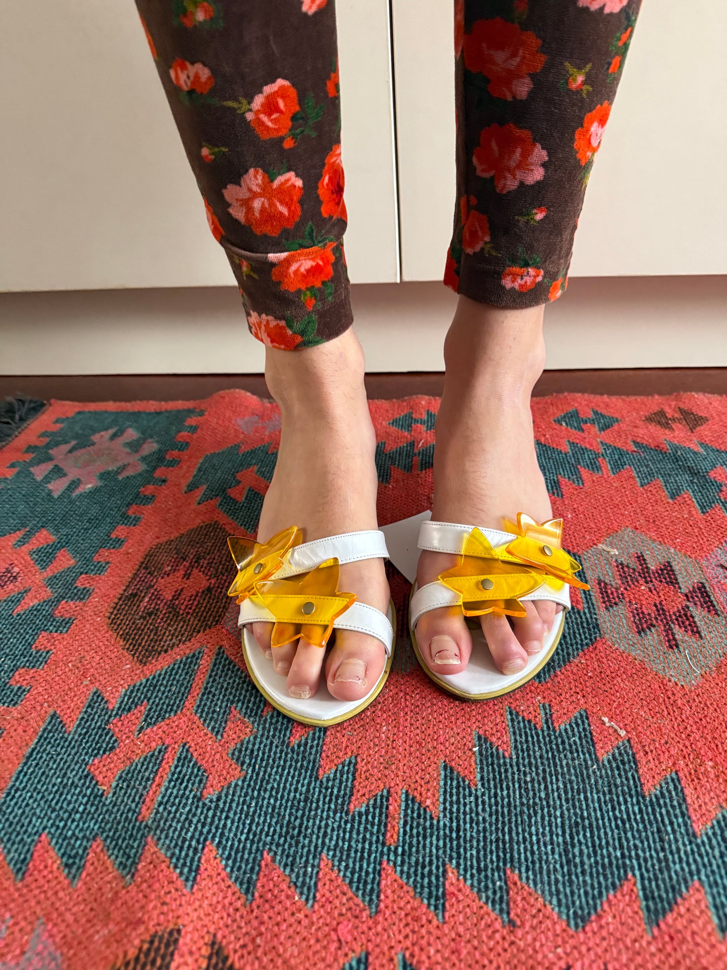 CHARLES JOURDAIN STAR HEELED SANDALS
