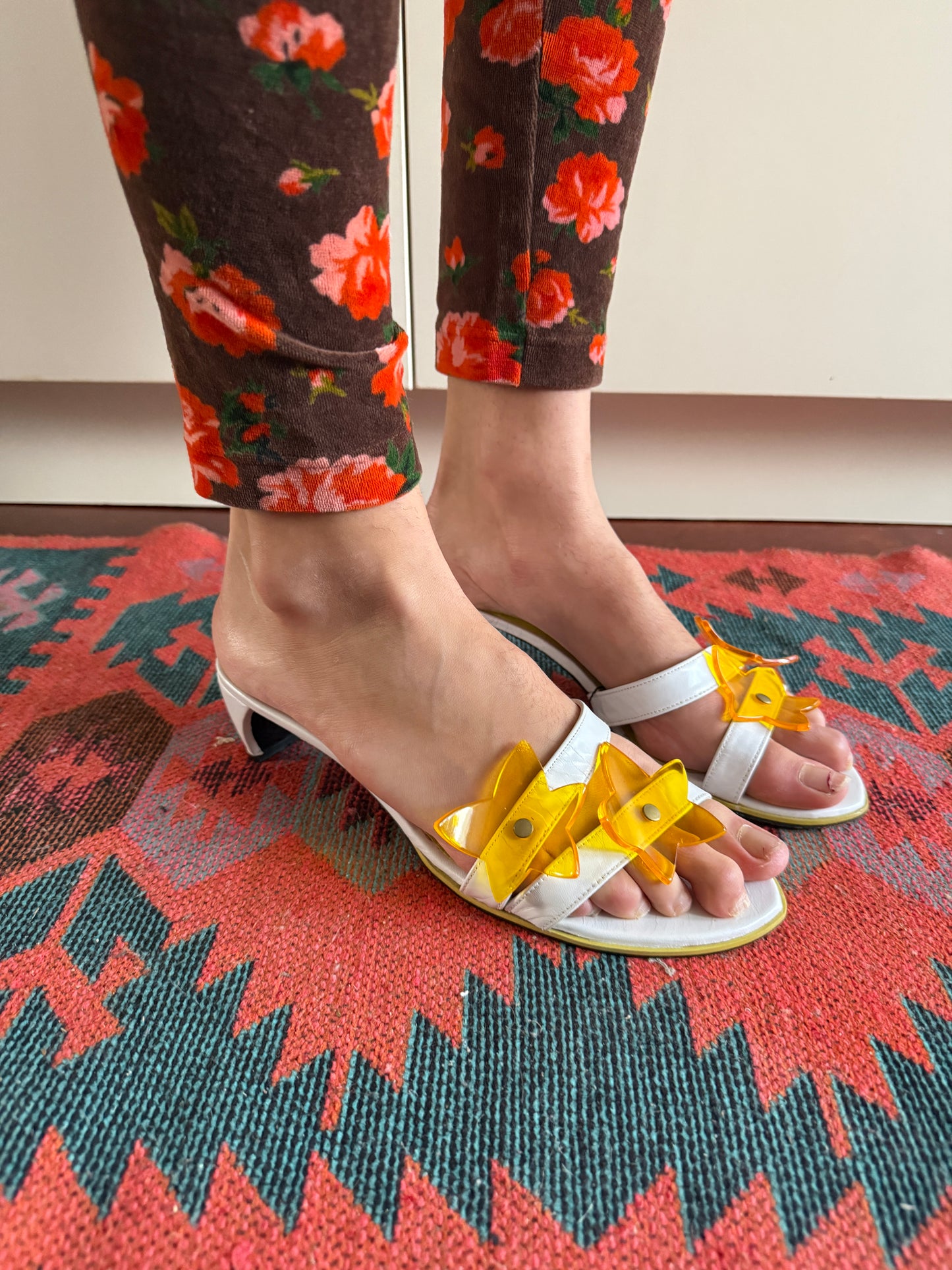 CHARLES JOURDAIN STAR HEELED SANDALS