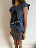HYSTERICS JOHNNY THUNDERS CHAMBRAY TOP
