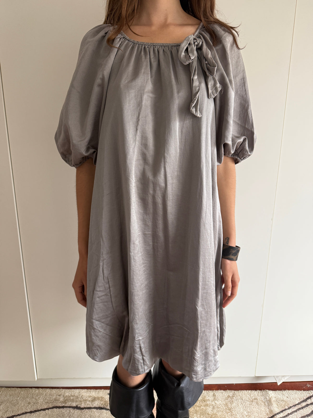 FRENCH SILK AND COTTON BLEND DRESS