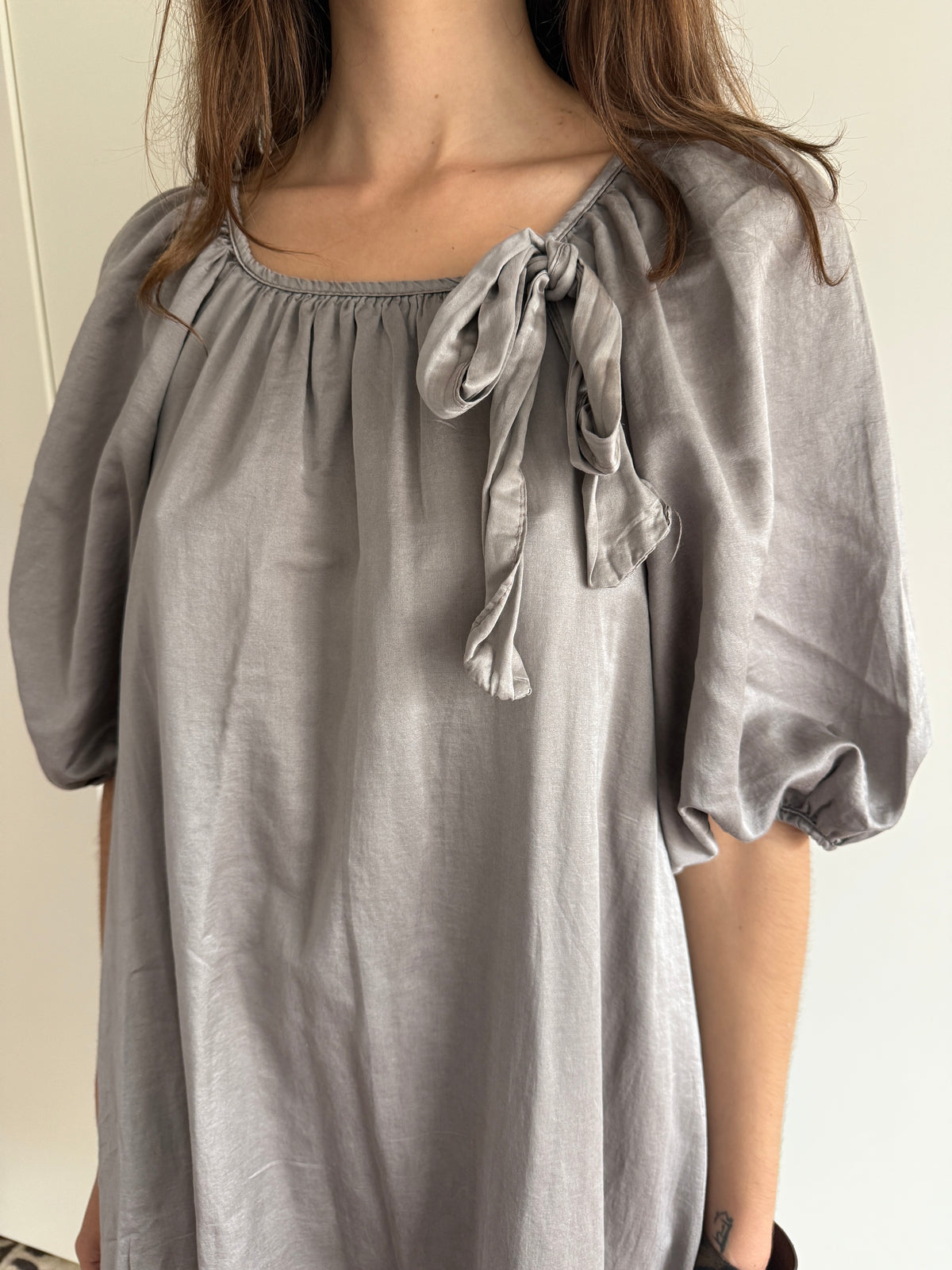 FRENCH SILK AND COTTON BLEND DRESS